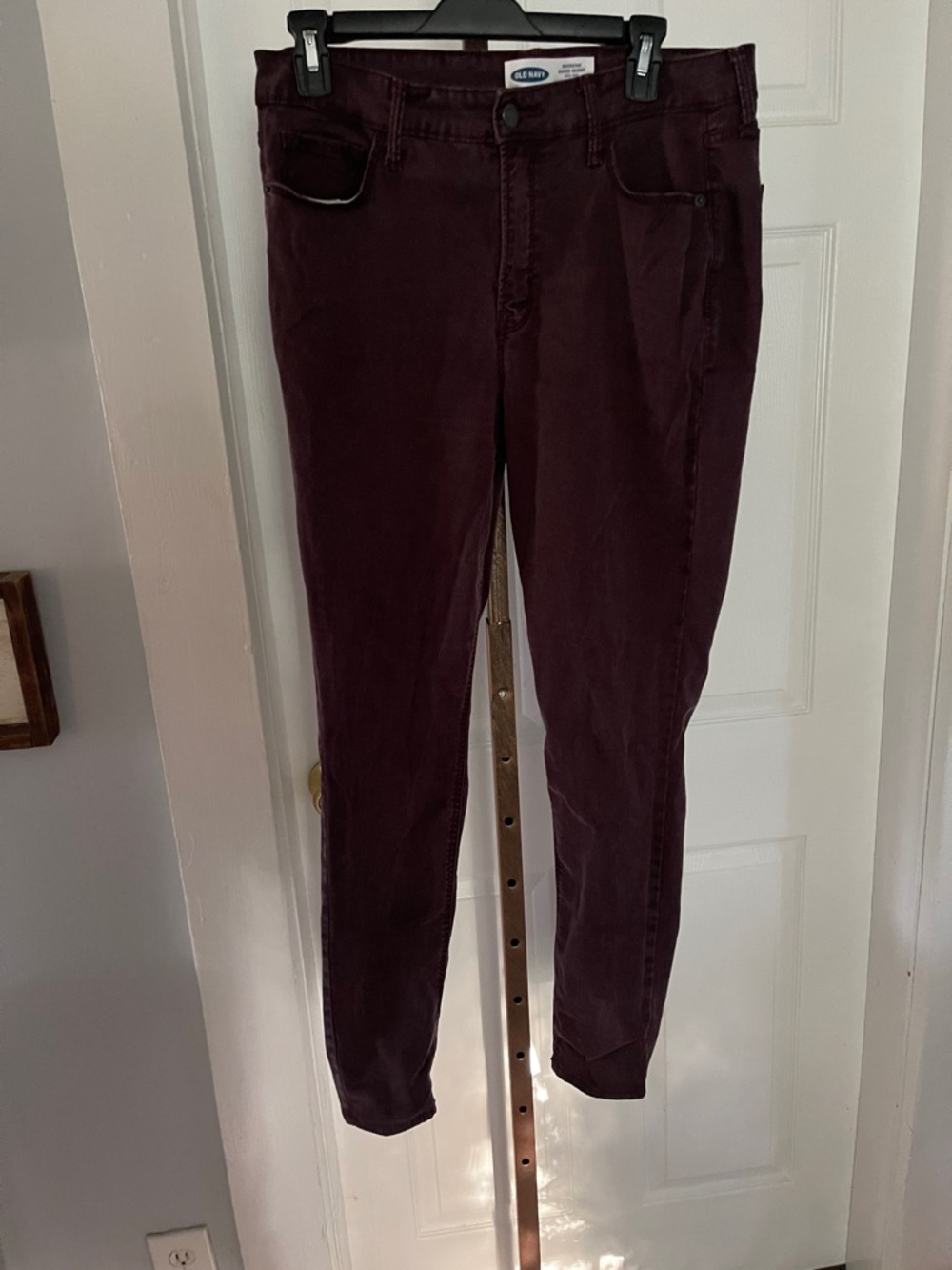 Old Navy Women Skinny Jeans in Deep Wine